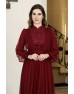 Seyran Tesettür Abiye -  Bordo - Hazal